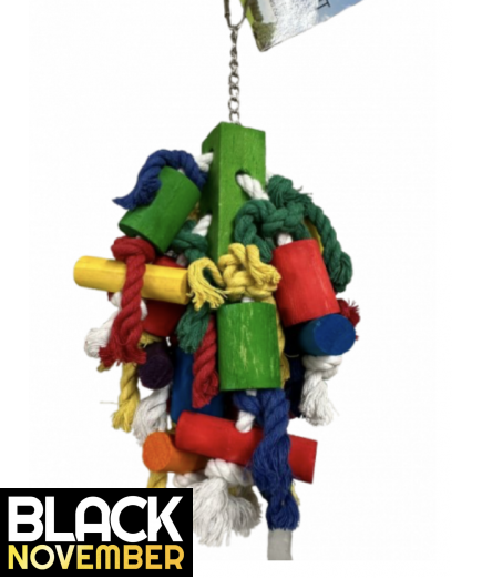 9 X Parrot Toy Pack - African Grey, Amazon, Eclectus, Cockatoo Etc - RRP £133.91 - Pack 4